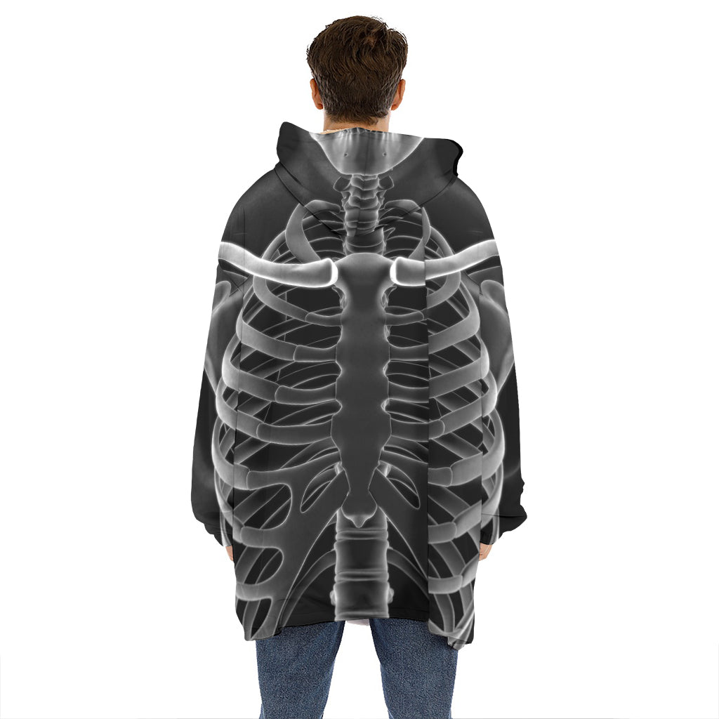 Radiologist X-Ray Film Print Hoodie Blanket