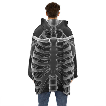 Radiologist X-Ray Film Print Hoodie Blanket