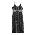 Radiologist X-Ray Film Print Jersey Midi Cami Dress