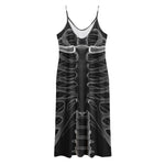 Radiologist X-Ray Film Print Jersey Midi Cami Dress