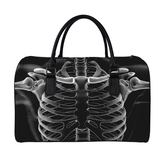 Radiologist X-Ray Film Print Leather Duffle Bag