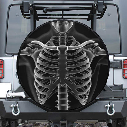 Radiologist X-Ray Film Print Leather Spare Tire Cover