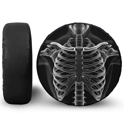 Radiologist X-Ray Film Print Leather Spare Tire Cover