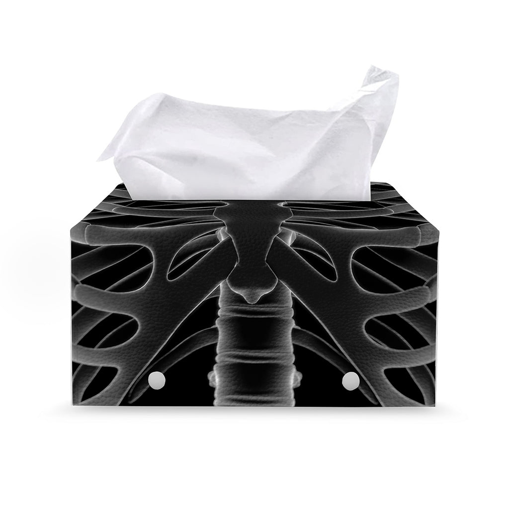 Radiologist X-Ray Film Print Leather Tissue Box Cover