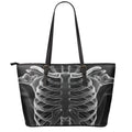 Radiologist X-Ray Film Print Leather Tote Bag With Zipper