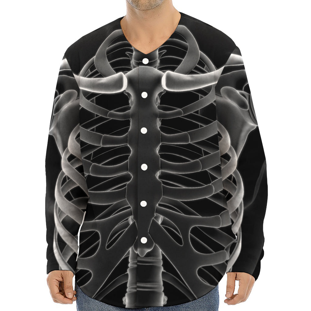 Radiologist X-Ray Film Print Long Sleeve Baseball Jersey
