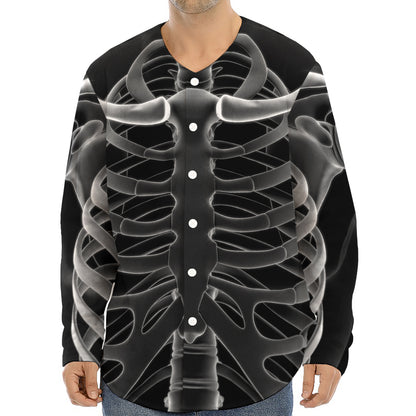 Radiologist X-Ray Film Print Long Sleeve Baseball Jersey