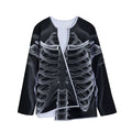 Radiologist X-Ray Film Print Long Sleeve Short Coat