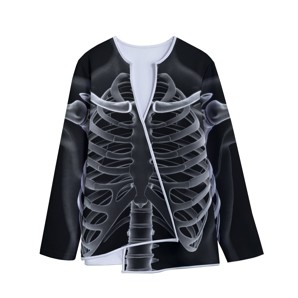 Radiologist X-Ray Film Print Long Sleeve Short Coat