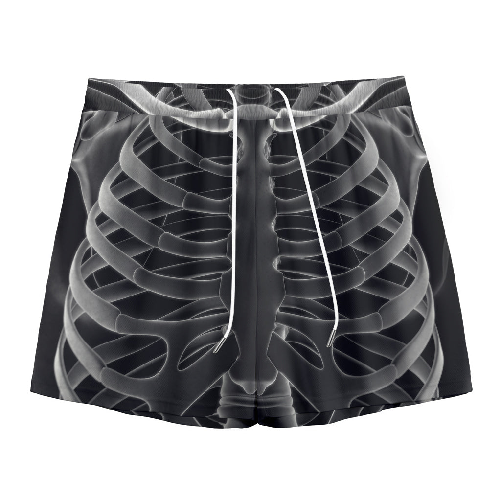 Radiologist X-Ray Film Print Mesh Shorts