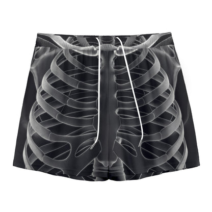 Radiologist X-Ray Film Print Mesh Shorts