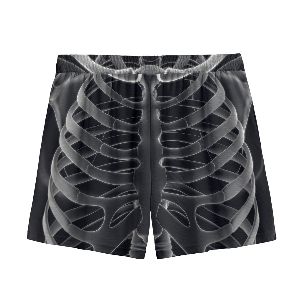 Radiologist X-Ray Film Print Mesh Shorts