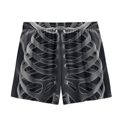 Radiologist X-Ray Film Print Mesh Shorts