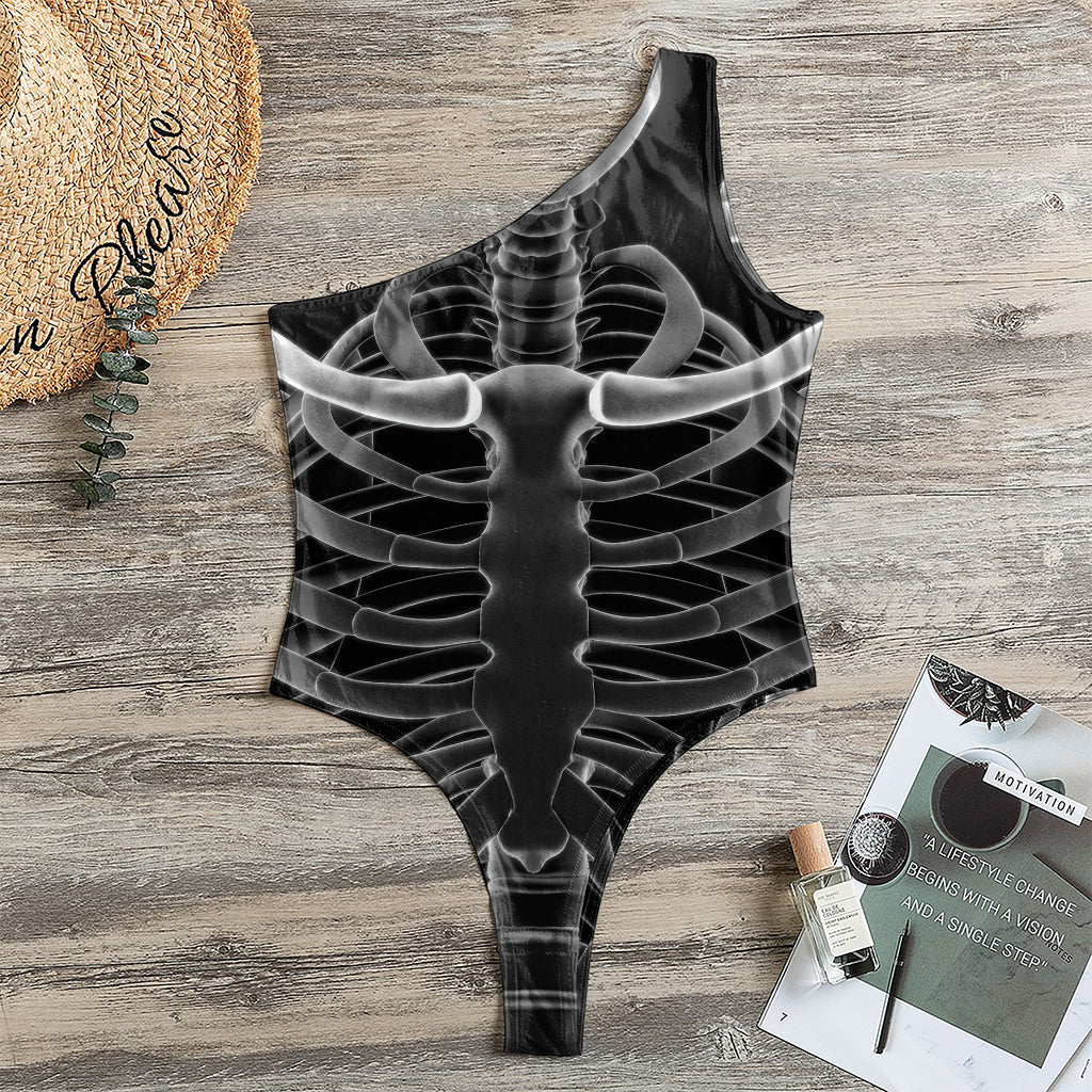 Radiologist X-Ray Film Print One Shoulder Bodysuit