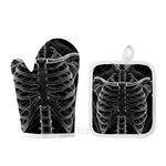 Radiologist X-Ray Film Print Oven Mitt And Pot Holder Set