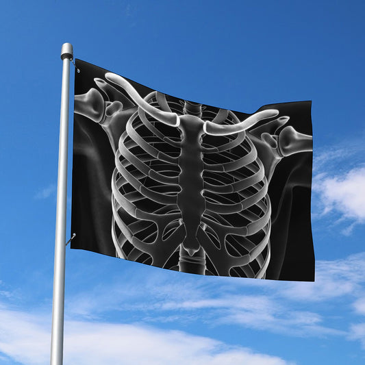 Radiologist X-Ray Film Print Polyester Flag