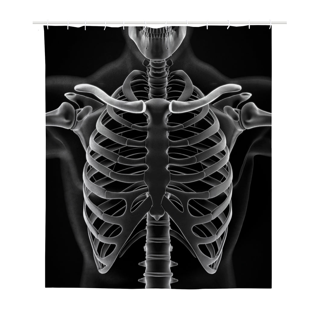 Radiologist X-Ray Film Print Polyester Shower Curtain