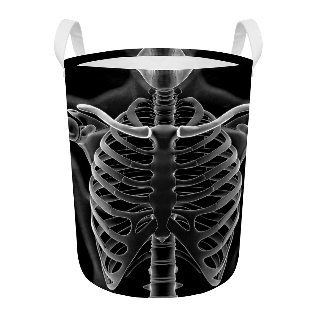 Radiologist X-Ray Film Print Round Laundry Basket