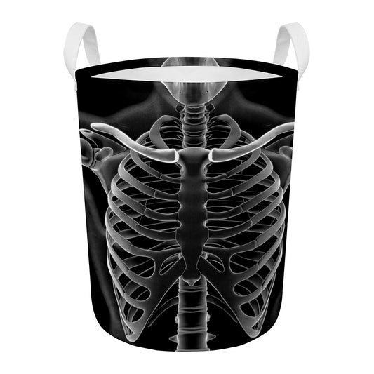 Radiologist X-Ray Film Print Round Laundry Basket