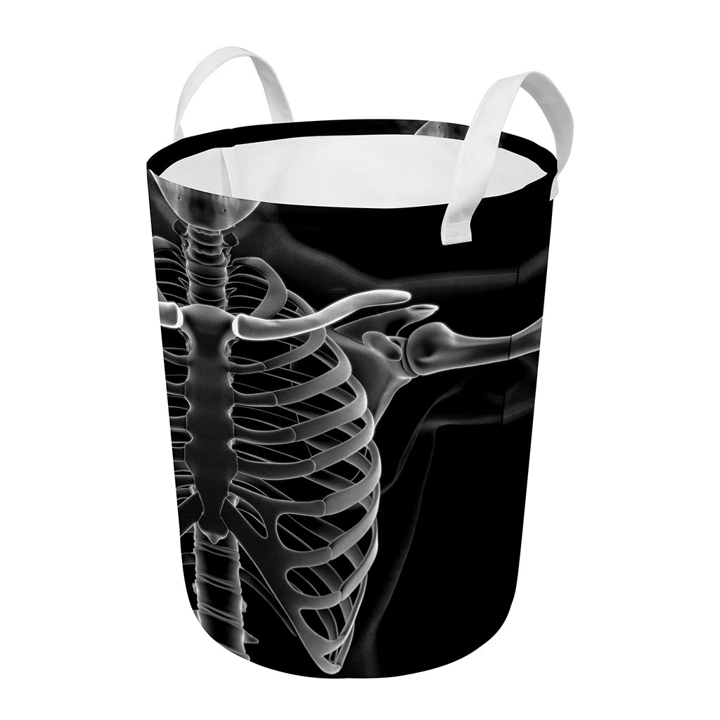 Radiologist X-Ray Film Print Round Laundry Basket