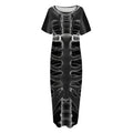 Radiologist X-Ray Film Print Short Sleeve Long Nightdress