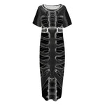 Radiologist X-Ray Film Print Short Sleeve Long Nightdress