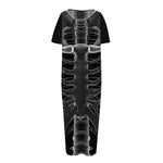 Radiologist X-Ray Film Print Short Sleeve Long Nightdress