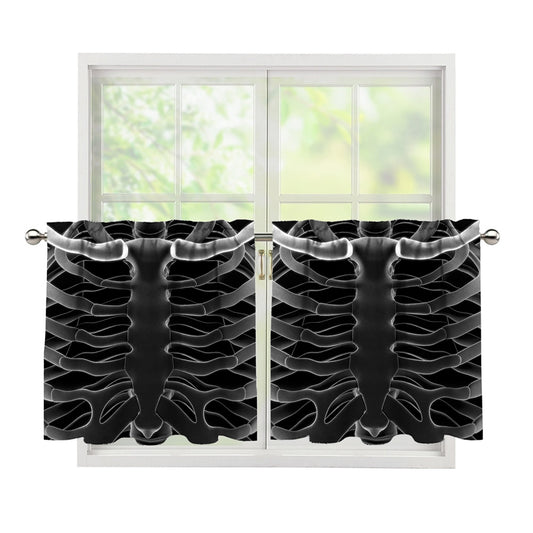 Radiologist X-Ray Film Print Tier Curtains