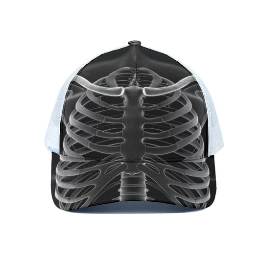 Radiologist X-Ray Film Print White Mesh Trucker Cap
