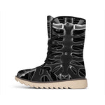 Radiologist X-Ray Film Print Winter Boots