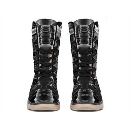 Radiologist X-Ray Film Print Winter Boots