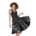 Radiologist X-Ray Film Print Sleeveless Knee Length Dress