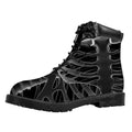 Radiologist X-Ray Film Print Padded Collar Lace Up Boots