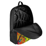 Rainbow Butterfly Pattern Print 17 Inch Backpack