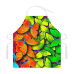 Rainbow Butterfly Pattern Print Adjustable Apron