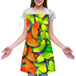Rainbow Butterfly Pattern Print Adjustable Apron