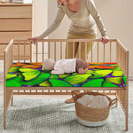 Rainbow Butterfly Pattern Print Baby Crib Sheet