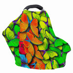 Rainbow Butterfly Pattern Print Baby Seat Cover