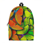 Rainbow Butterfly Pattern Print Backpack