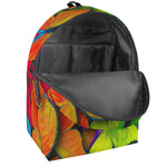 Rainbow Butterfly Pattern Print Backpack