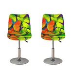Rainbow Butterfly Pattern Print Bar Stool Covers