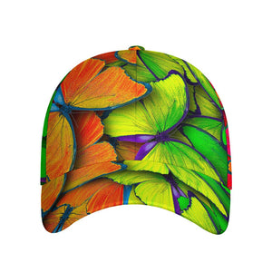 Rainbow Butterfly Pattern Print Baseball Cap