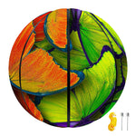 Rainbow Butterfly Pattern Print Basketball