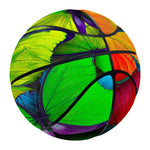Rainbow Butterfly Pattern Print Basketball