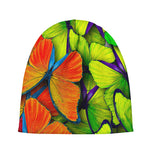 Rainbow Butterfly Pattern Print Beanie