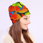 Rainbow Butterfly Pattern Print Beanie