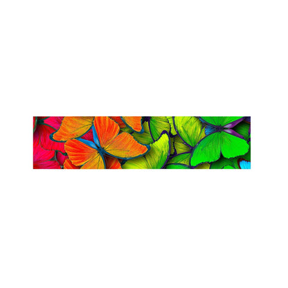 Rainbow Butterfly Pattern Print Bed Runner