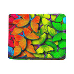 Rainbow Butterfly Pattern Print Bifold Wallet
