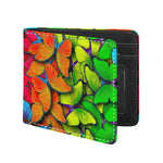 Rainbow Butterfly Pattern Print Bifold Wallet