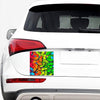 Rainbow Butterfly Pattern Print Car Sticker